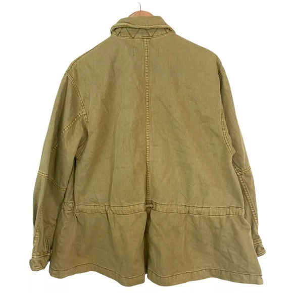 Free People Utility Jacket in Olive Green - Picture 9 of 14